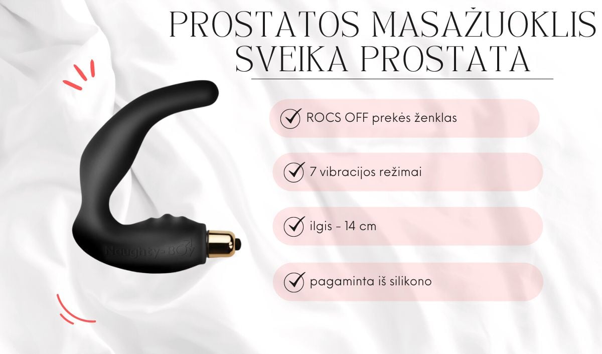 prostatos masazuoklis sveika prostata