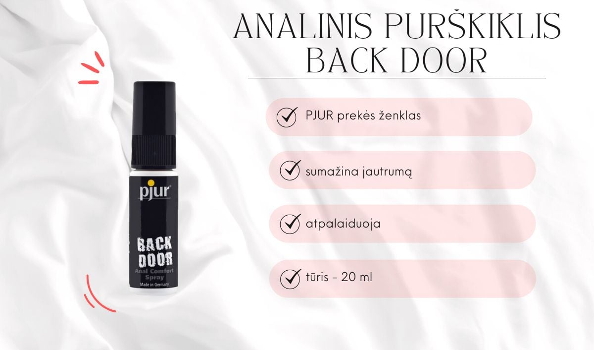 analinis purskiklis back door